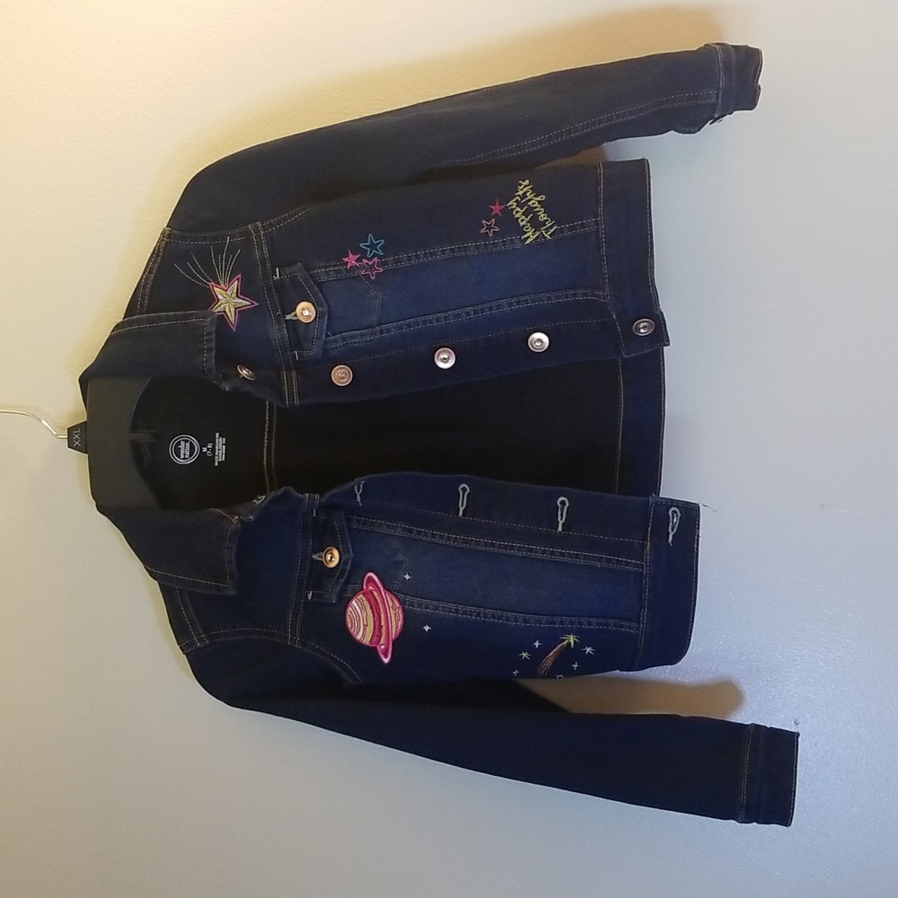 Denim Embellished Jacket